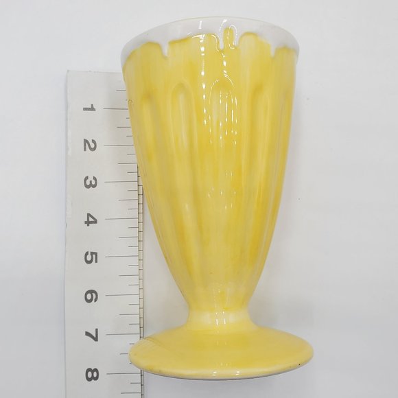 Pottery Barn Outlet Milkshake Ceramic Glass (6) & Spoons (6) - Picture 7 of 16